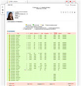 Attendance report (text)
